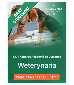 [Bilet studencki] Weterynaria 2027 - XXIII Kongres Akademii po Dyplomie (Warszawa)